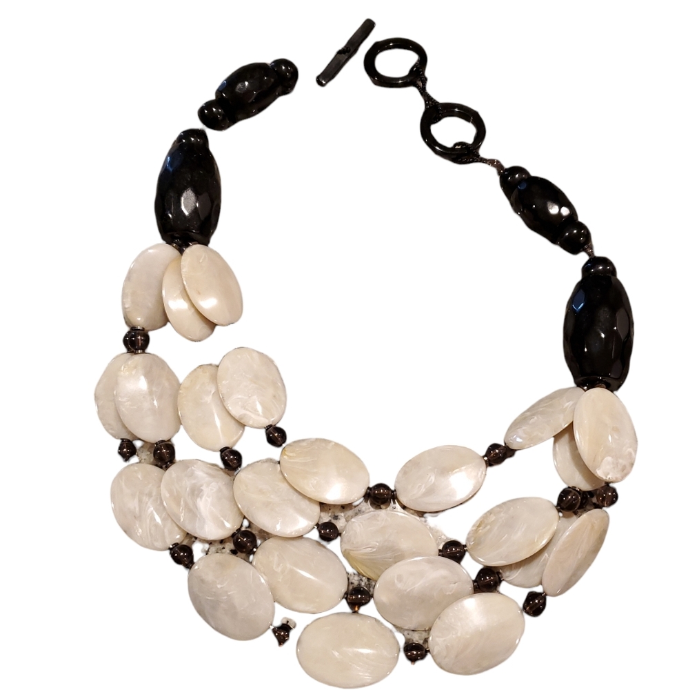 Vintage Multi Strand Bead Necklace